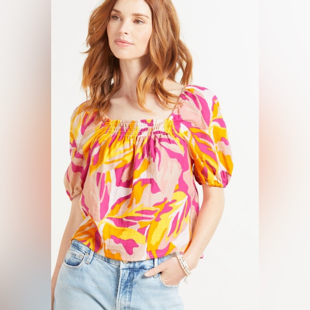 SANCTUARY Real Love Blouse in Make A Splash ~ Size XL ~ NWOT